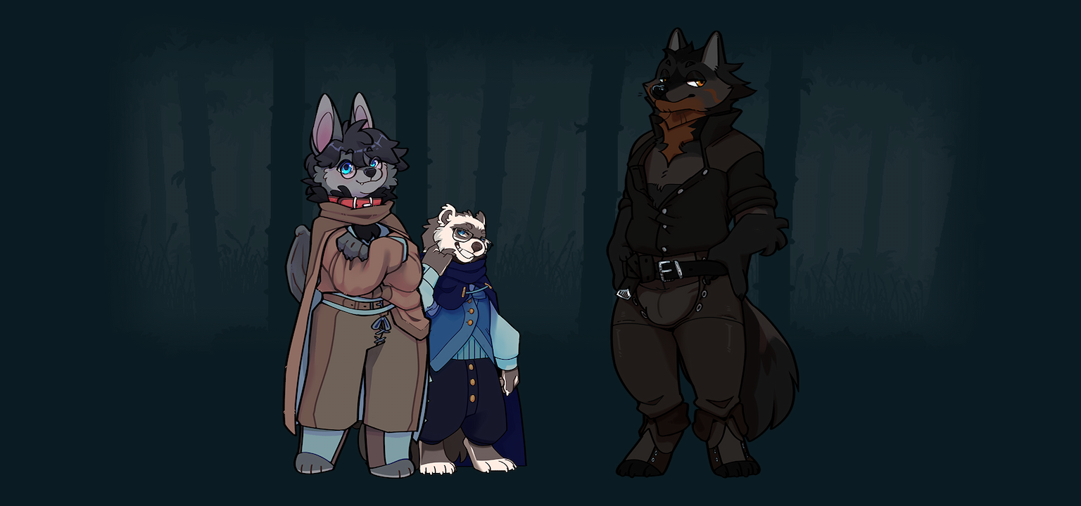 Tailraise title art showing main characters